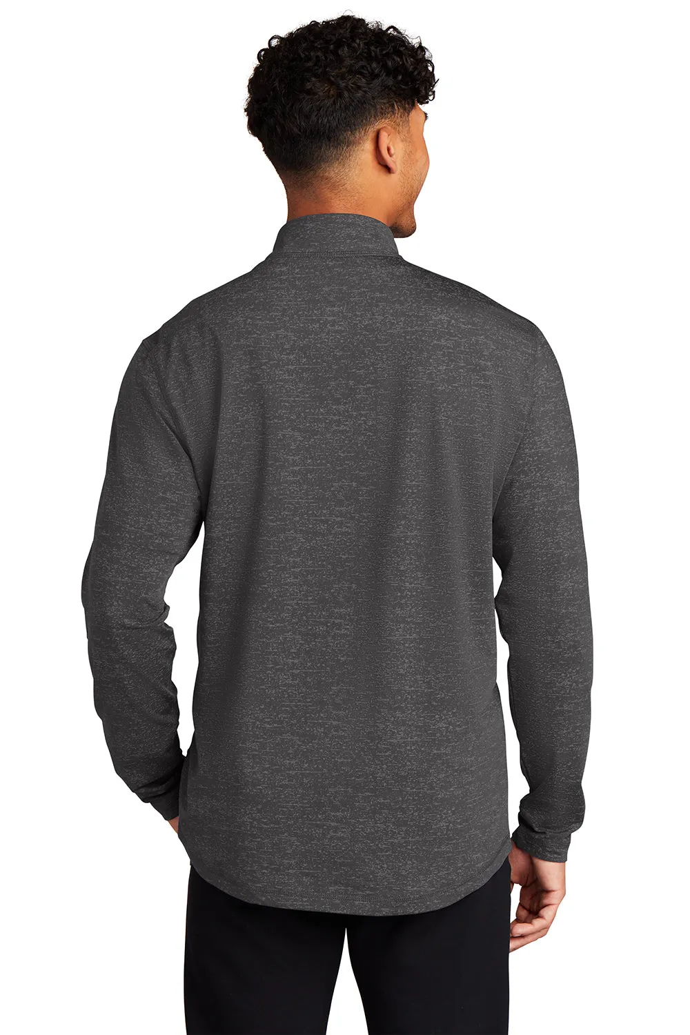 Sport-Tek Mens Sport-Wick Moisture Wicking 1/4 Zip Sweatshirt - Charcoal Grey - Closeout
