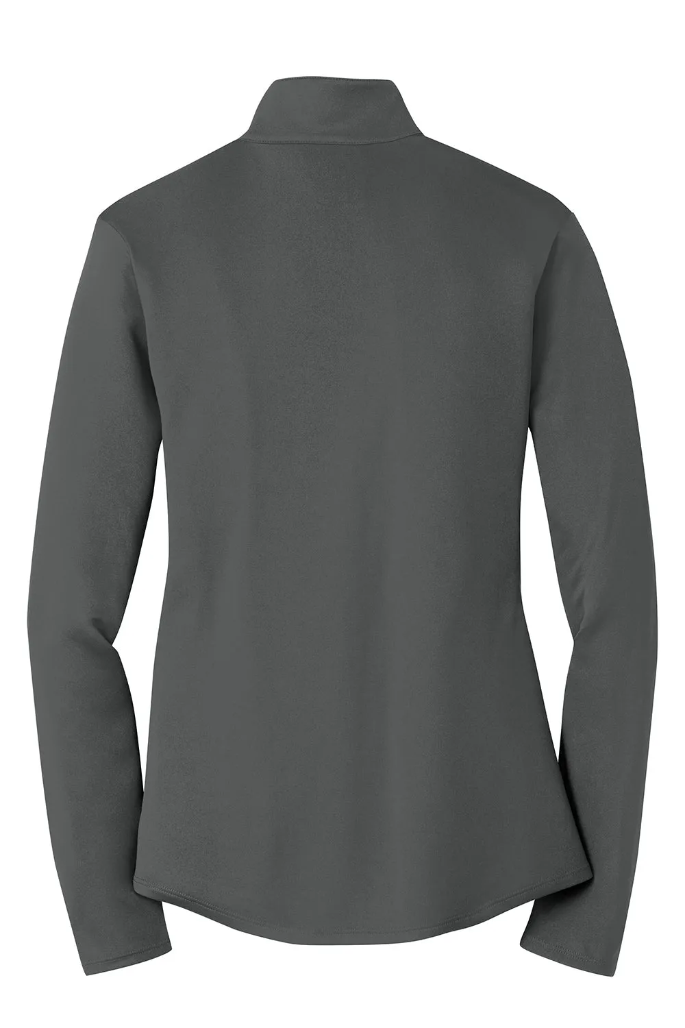 Sport-Tek Womens Competitor Moisture Wicking 1/4 Zip Sweatshirt - Iron Grey
