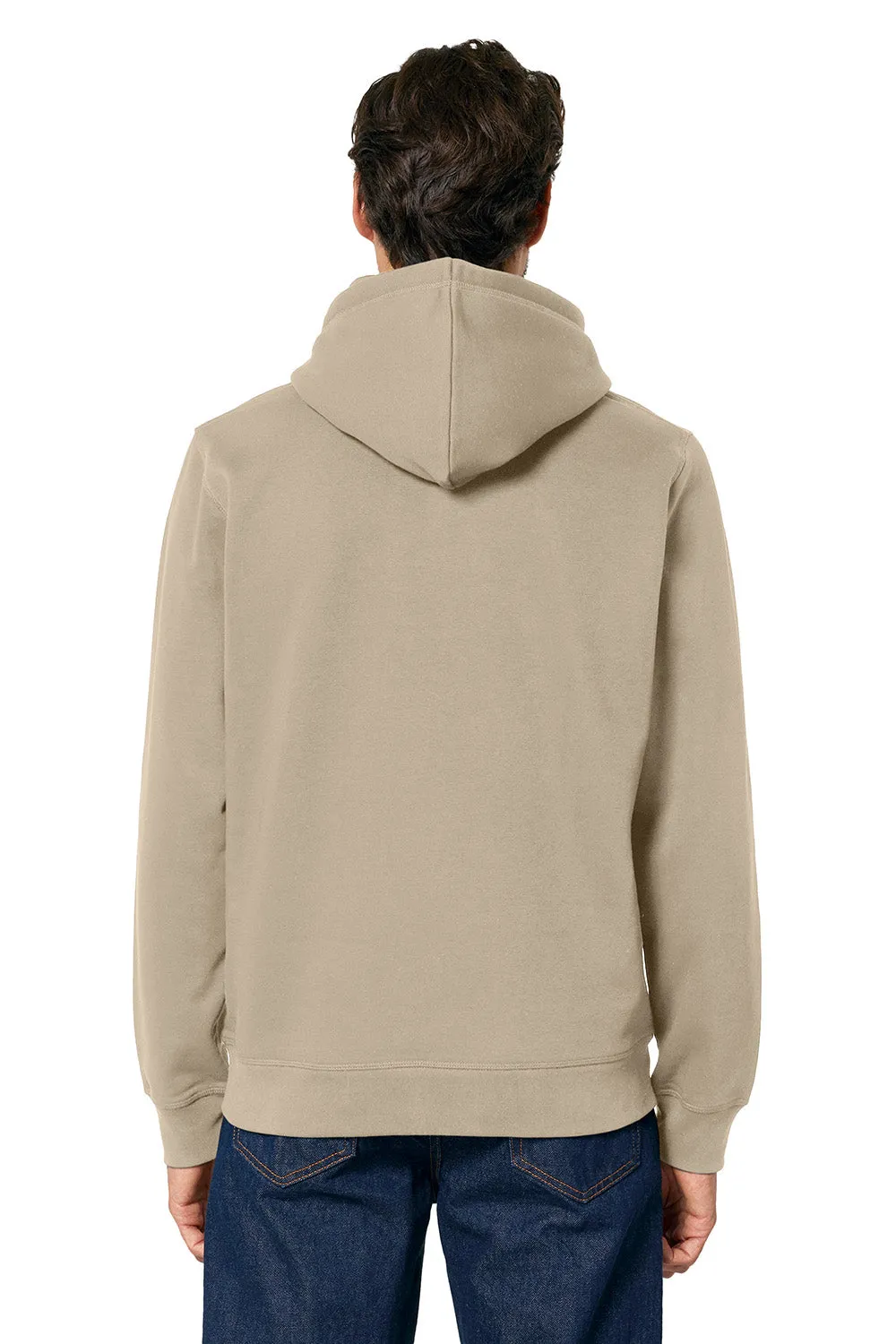 Stanley/Stella Mens Drummer 2.0 Hooded Sweatshirt Hoodie w/ Pouch Pocket - Desert Dust Brown