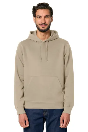 Stanley/Stella Mens Drummer 2.0 Hooded Sweatshirt Hoodie w/ Pouch Pocket - Desert Dust Brown