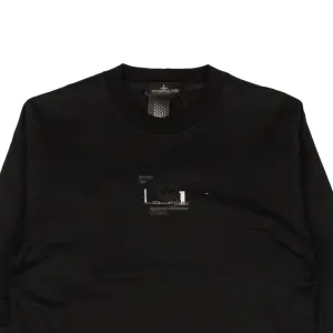 Stone Island Graphic Print Ls Shirt - Black