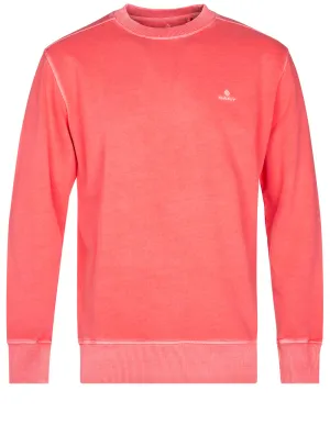 Sunfaded Crewneck Sweater Watermelon Pink