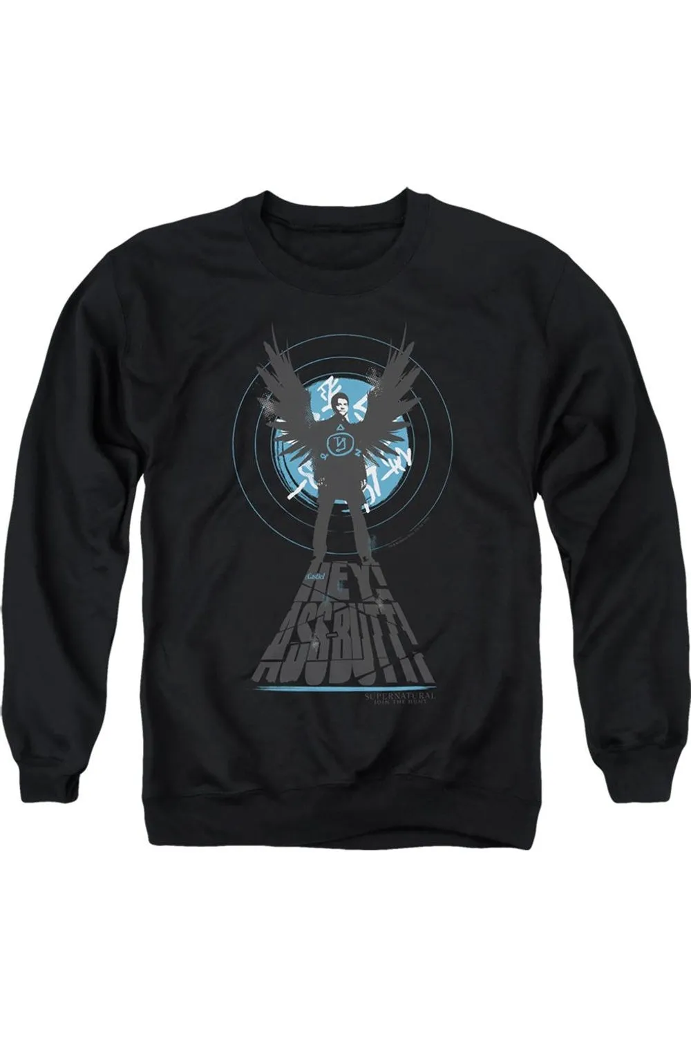 Supernatural Hey Ass Butt Adult Crewneck Sweatshirt