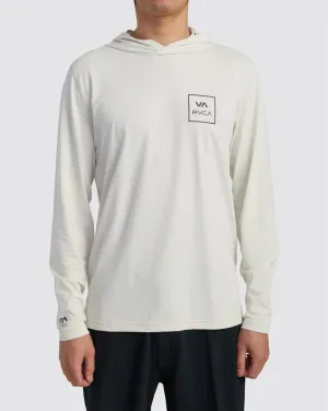 Surf Shirt Hoodie In Silver Bleach