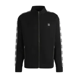 Sweatshirt with checked tape