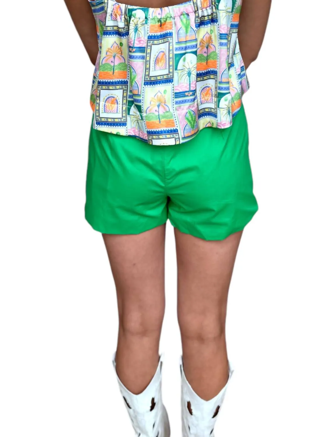 Tabitha Poplin Short In Kelly Green