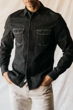 The Brace Shirt In Loose Weave Black