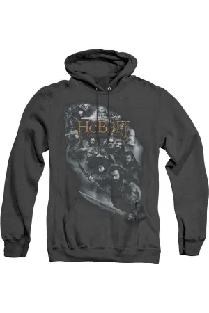 The Hobbit Cast Of Characters Adult Heather Hoodie / Hooded Sweatshirt