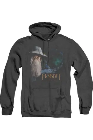 The Hobbit The Door Adult Heather Hoodie / Hooded Sweatshirt