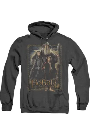 The Hobbit The Three Adult Heather Hoodie / Hooded Sweatshirt
