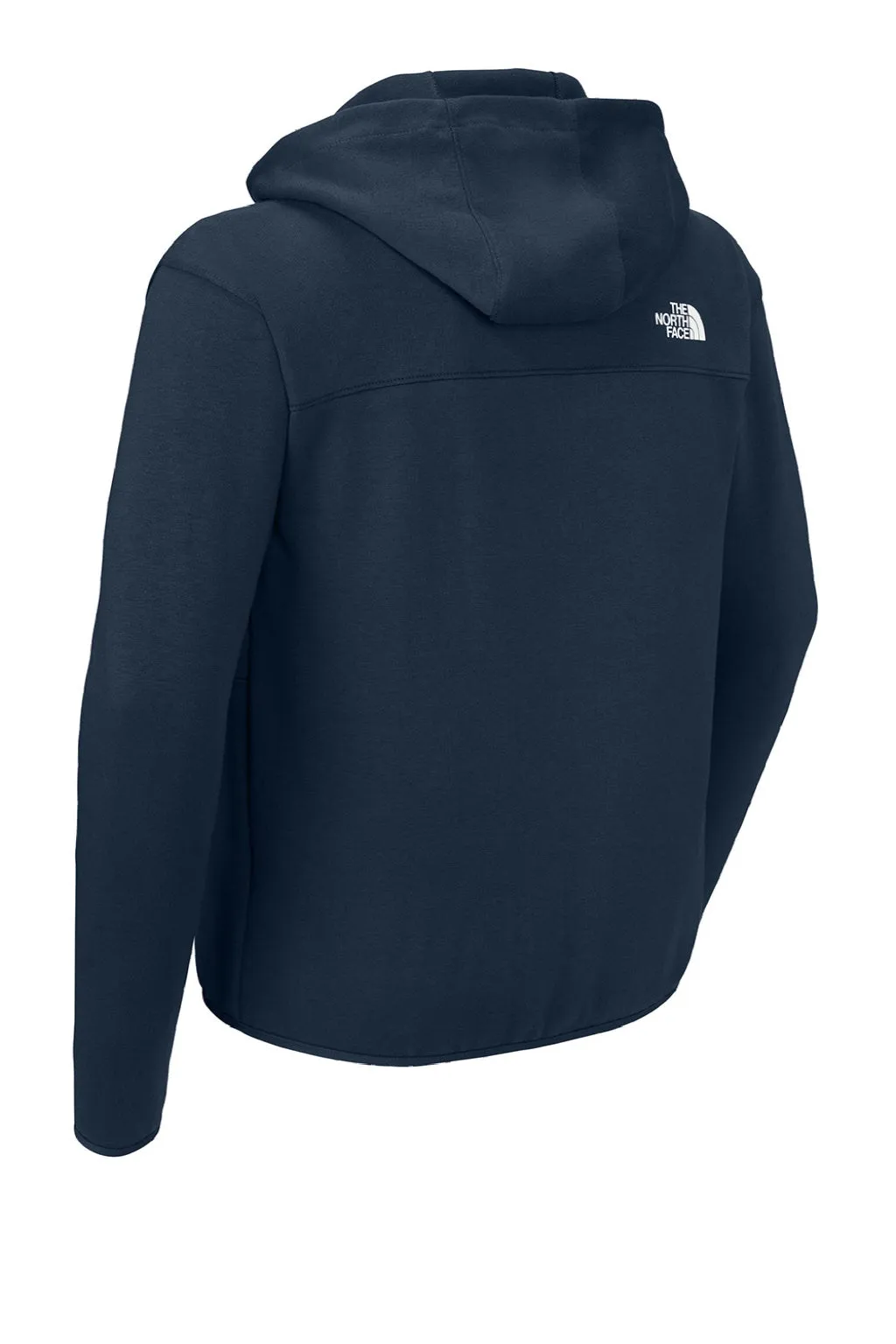 The North Face Mens Double Knit Full Zip Hooded Sweatshirt Hoodie w/ Pockets - Summit Navy Blue