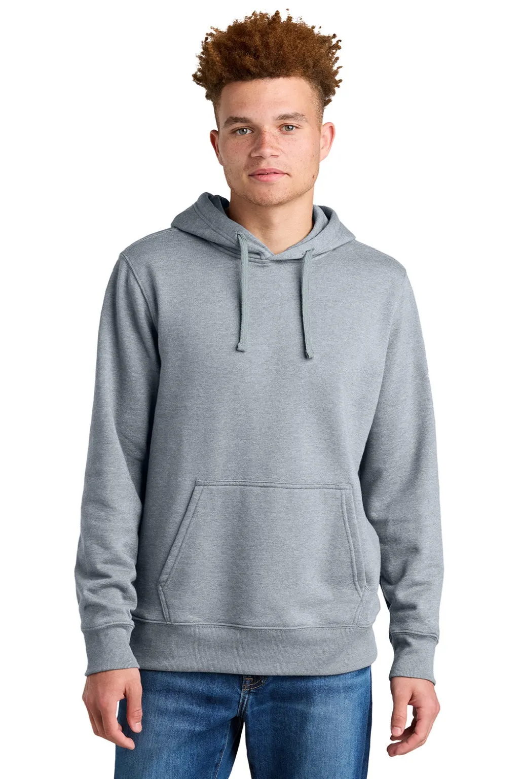 The North Face Mens Hooded Sweatshirt Hoodie w/ Pouch Pocket - Heather Light Grey