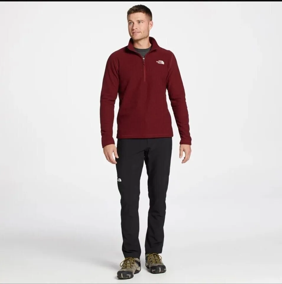 The North Face Men's Textured Cap Rock 1/4 Zip Pullover Sweatshirt Size S SGN553