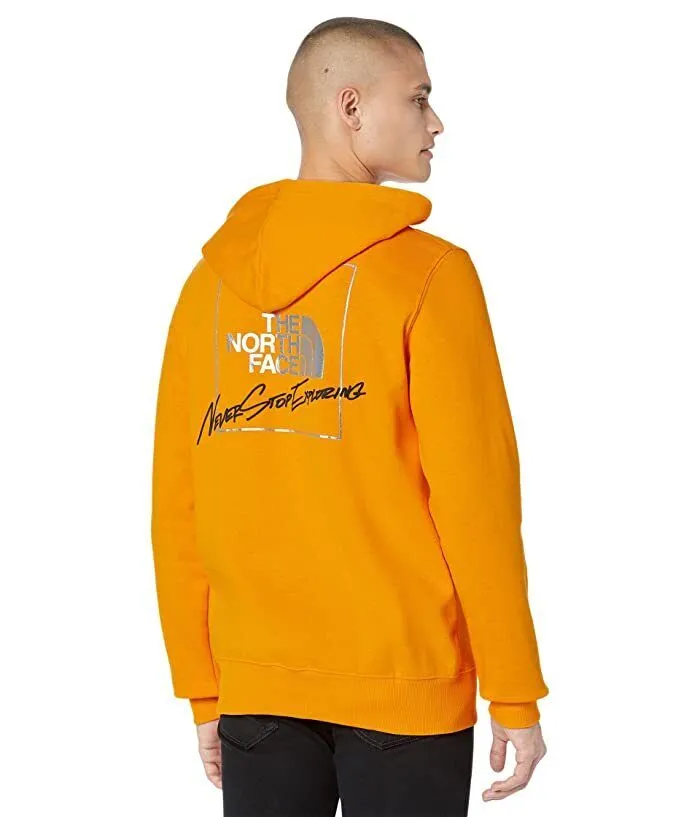 The North Face NF0A7UO578M Men's Orange Graphic Injection Pullover Hoodie JR269