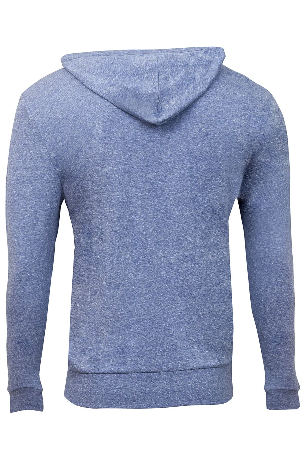 Threadfast Apparel Mens Full Zip Hooded Sweatshirt Hoodie w/ Pockets - Navy Blue