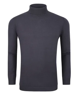 Tom Baine Slim Fit Performance Cotton Turtle Neck