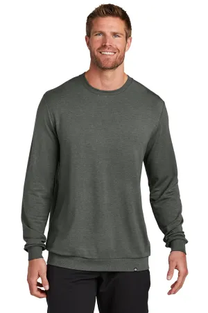 TravisMathew Mens Long Weekend Crewneck Sweatshirt - Heather Dark Grey