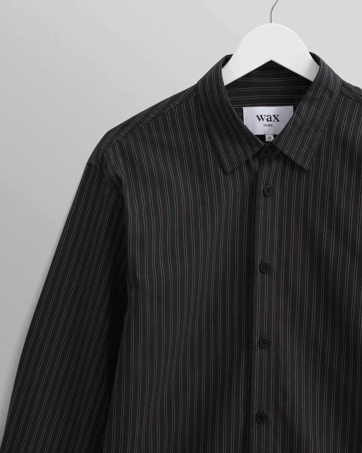 Trin Long Sleeve Shirt In Double Stripe Green/black