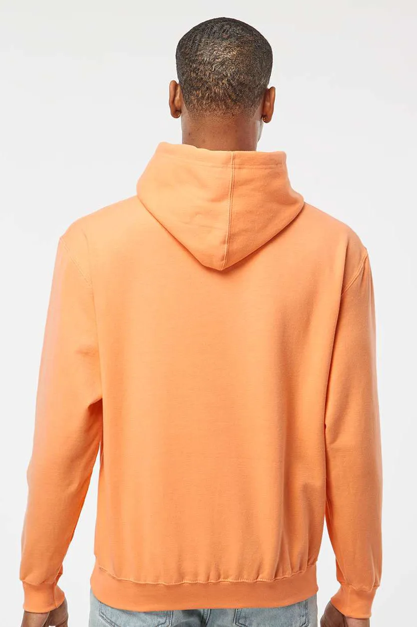 Tultex Mens Fleece Hooded Sweatshirt Hoodie w/ Pouch Pocket - Cantaloupe Orange