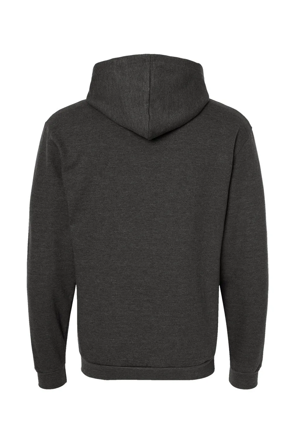 Tultex Mens Full Zip Hooded Sweatshirt Hoodie w/ Pockets - Heather Graphite Grey