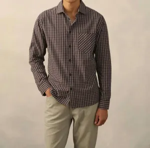 Tuscumbia Shirt In Wine/grey