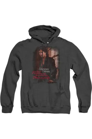 Vampire Diaries Threes A Party Adult Heather Hoodie / Hooded Sweatshirt