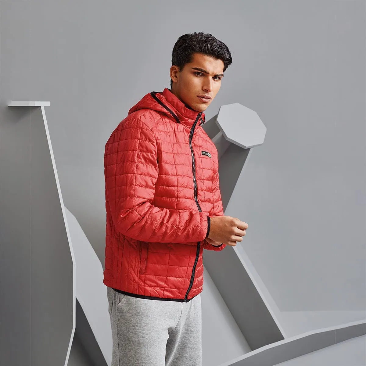 Vegan Men's Honeycomb Padded Jacket | Multiple Colours