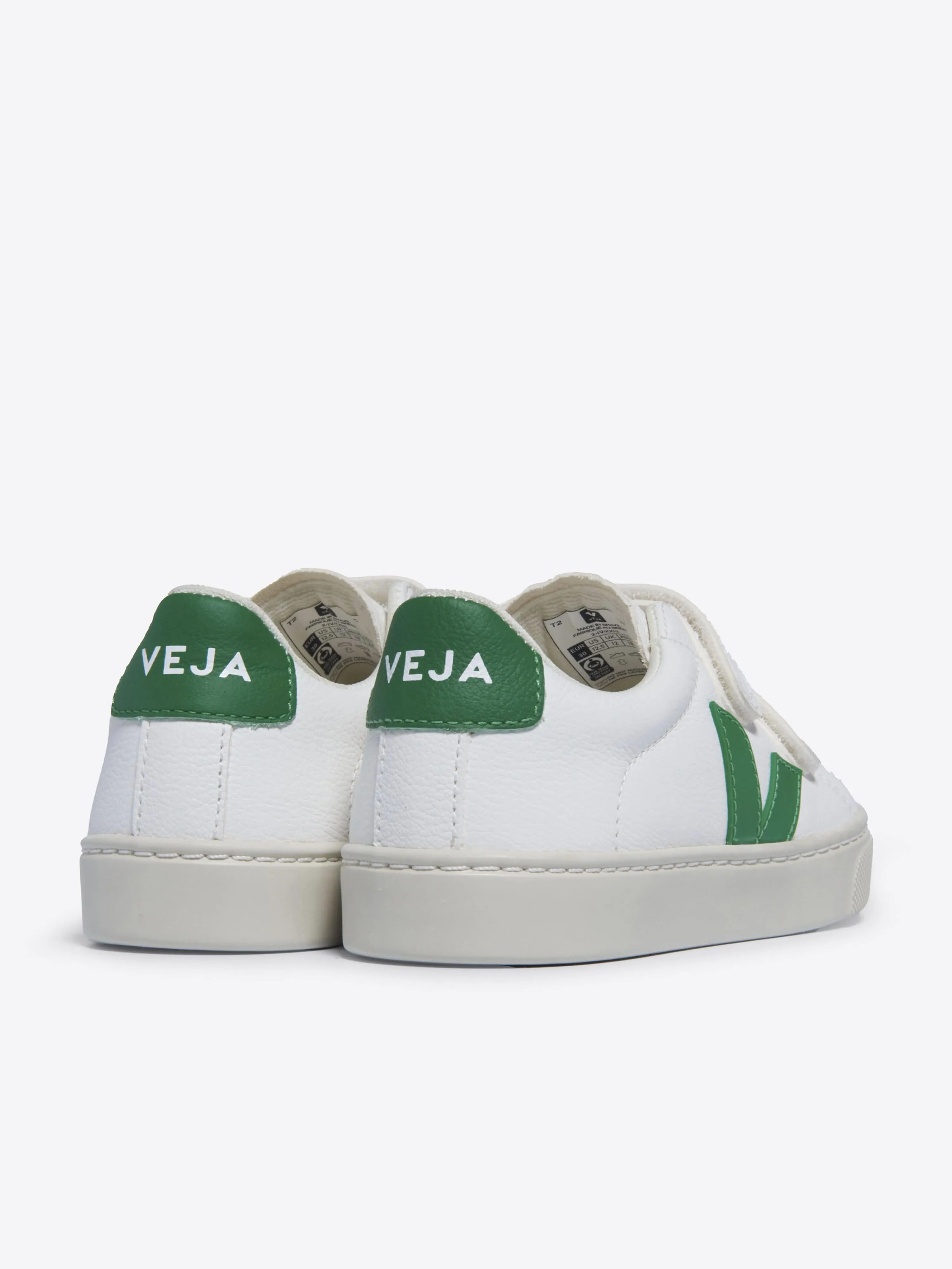 Veja Kids Esplar ChromeFree Leather Trainers in White