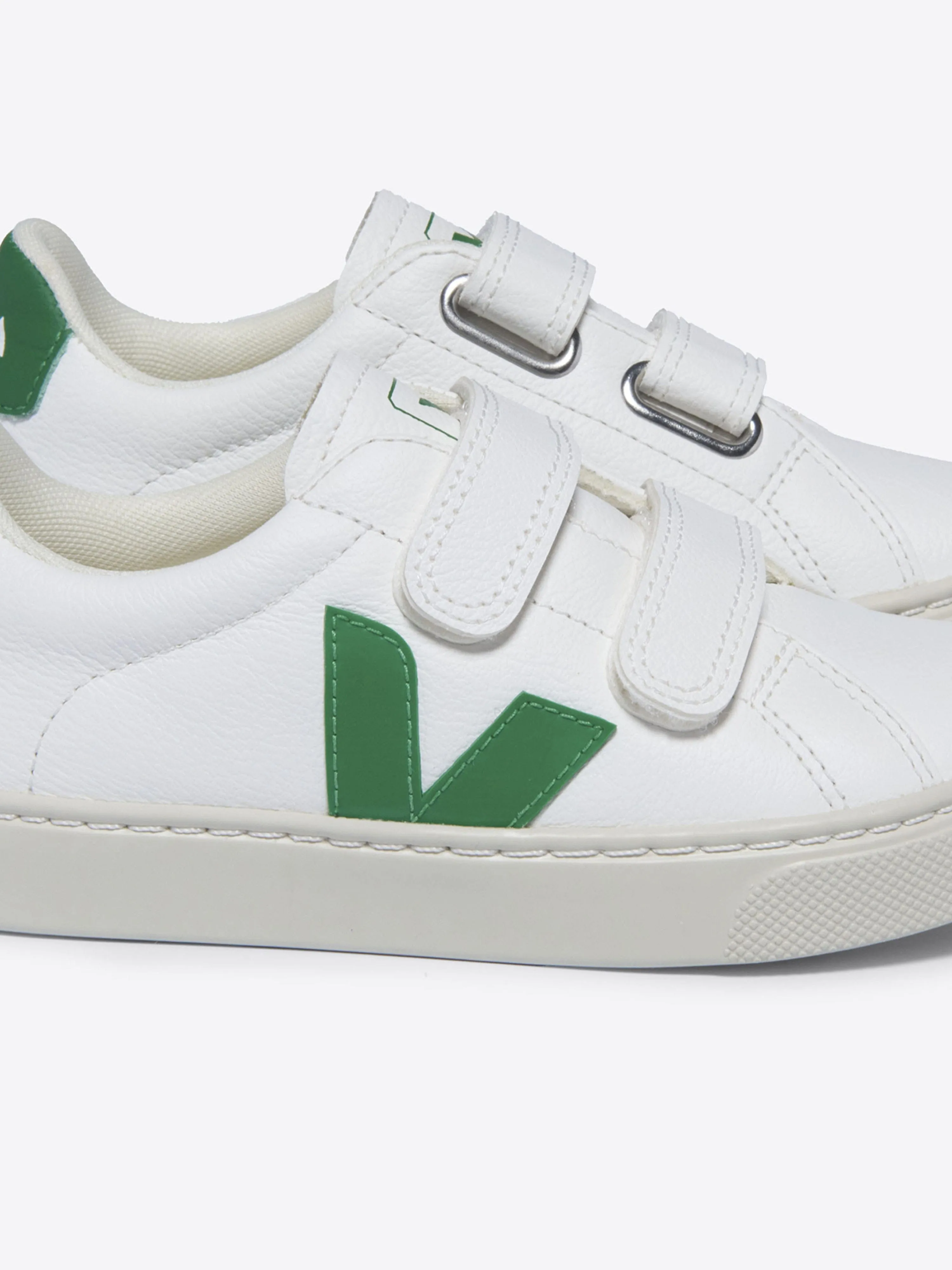 Veja Kids Esplar ChromeFree Leather Trainers in White
