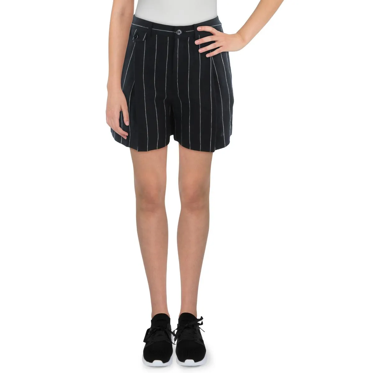 Womens Linen Mini Casual Shorts