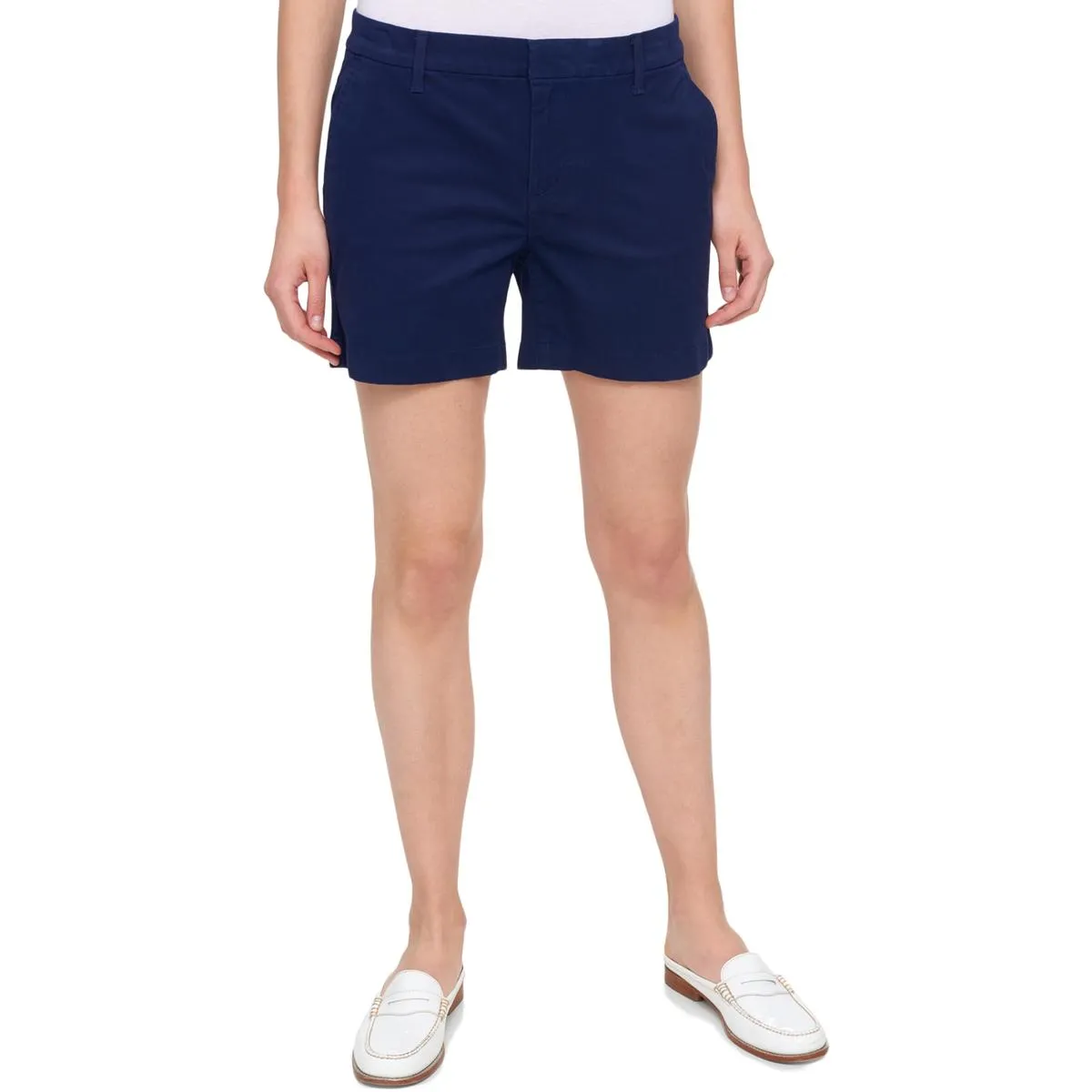 Womens Mid Rise Casual Shorts