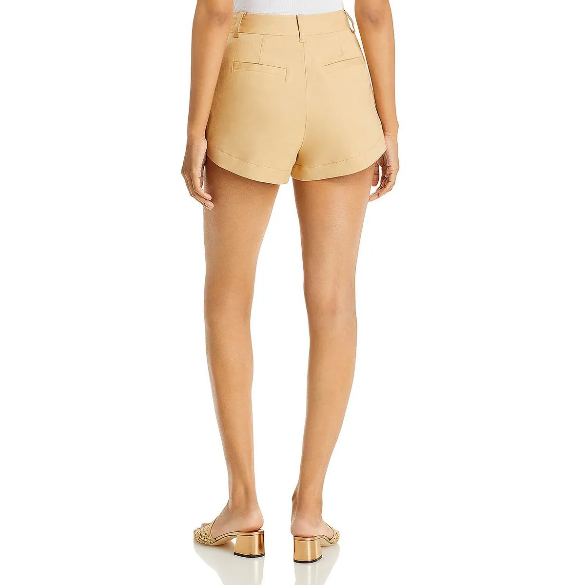 Womens Pleated Mini Casual Shorts