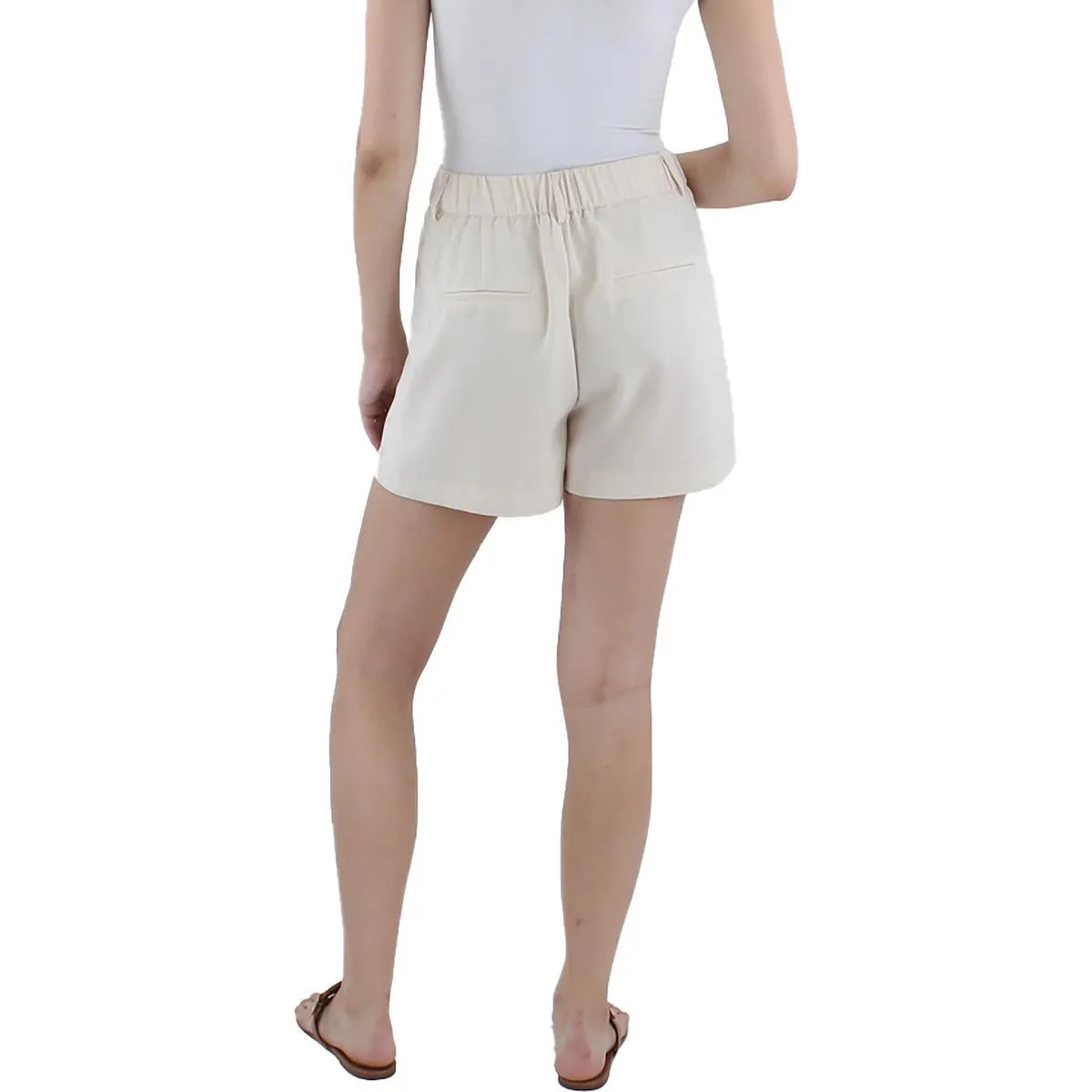 Womens Short Pleated Casual Shorts