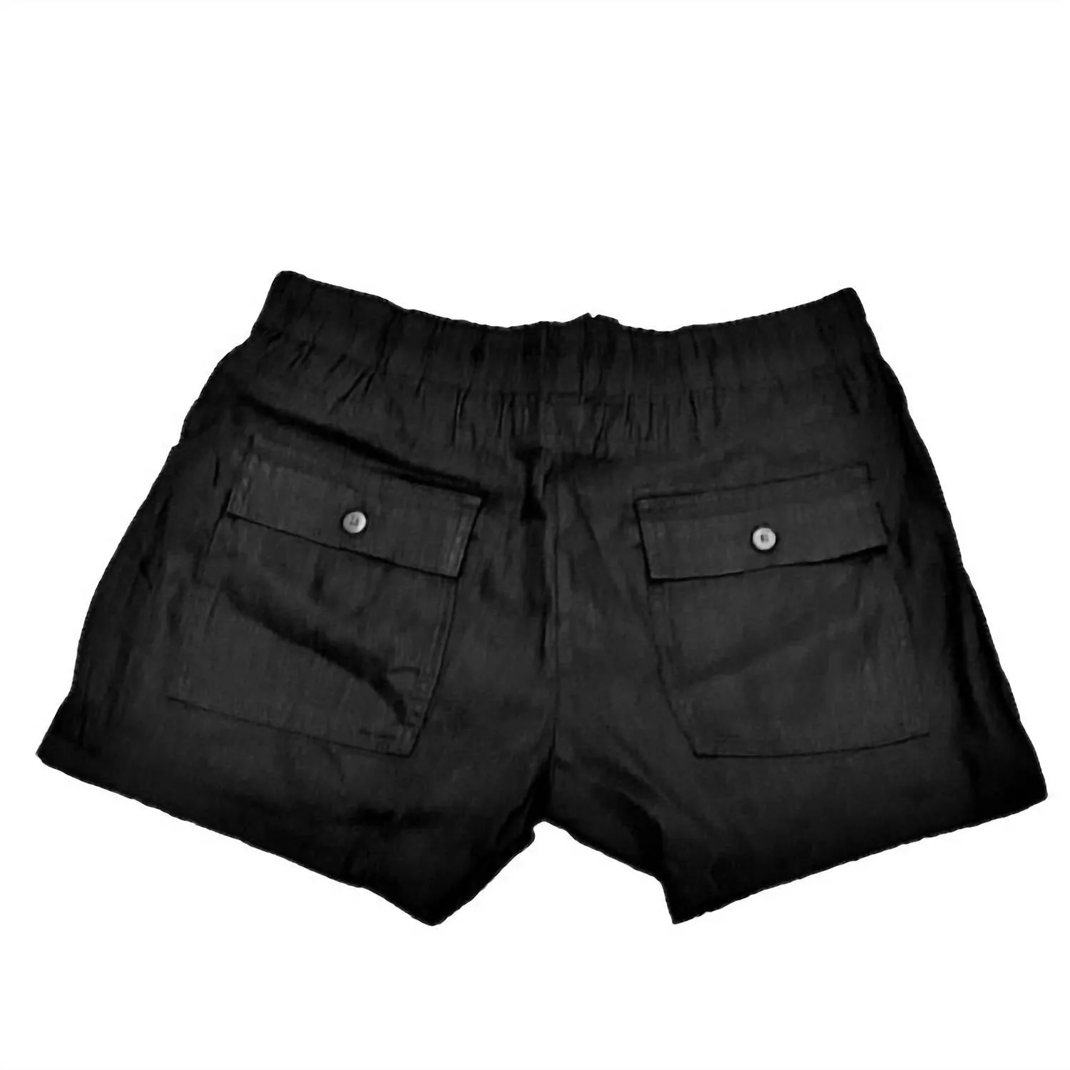 Women's Smocked Waist Short In Black