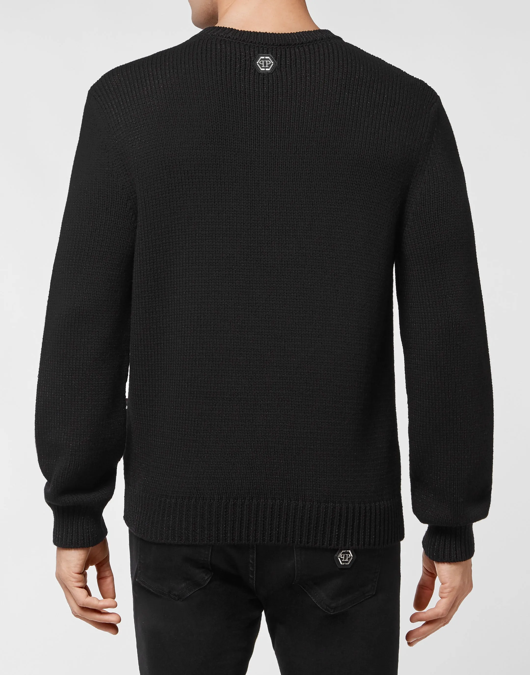 Wool Blend  Pullover Hand Made Embroidery PP Duck