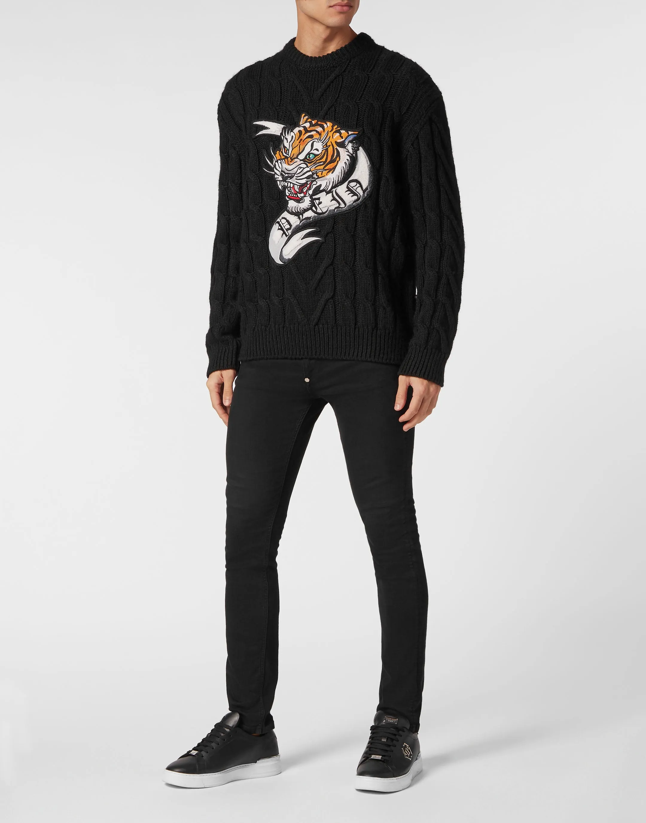 Wool Blend Roundneck Tattoo