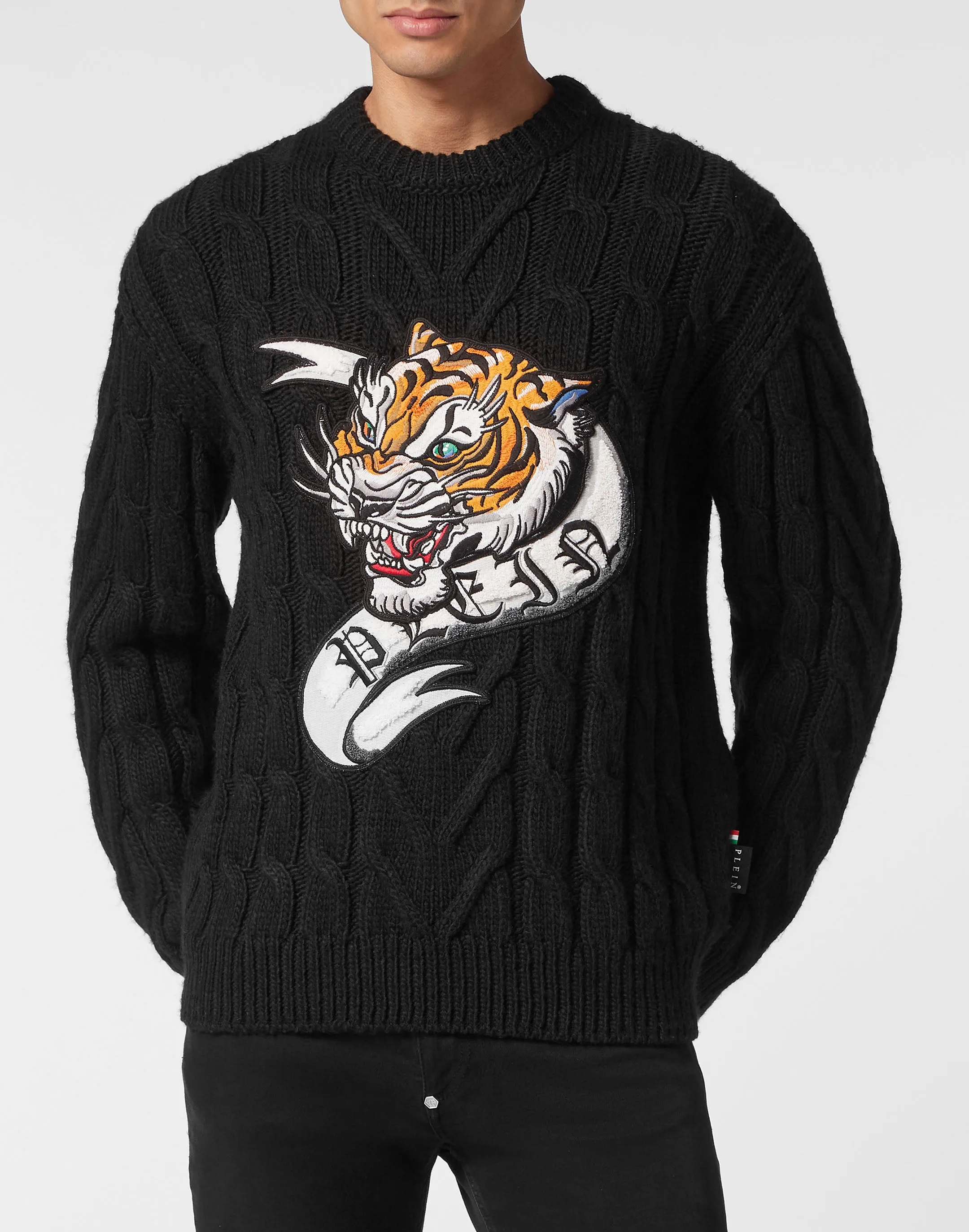 Wool Blend Roundneck Tattoo