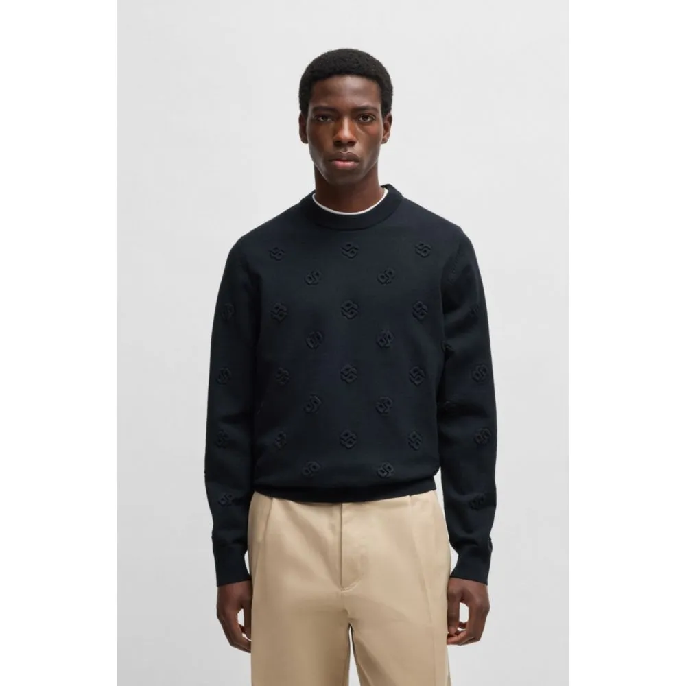 Wool sweater with Double B monograms