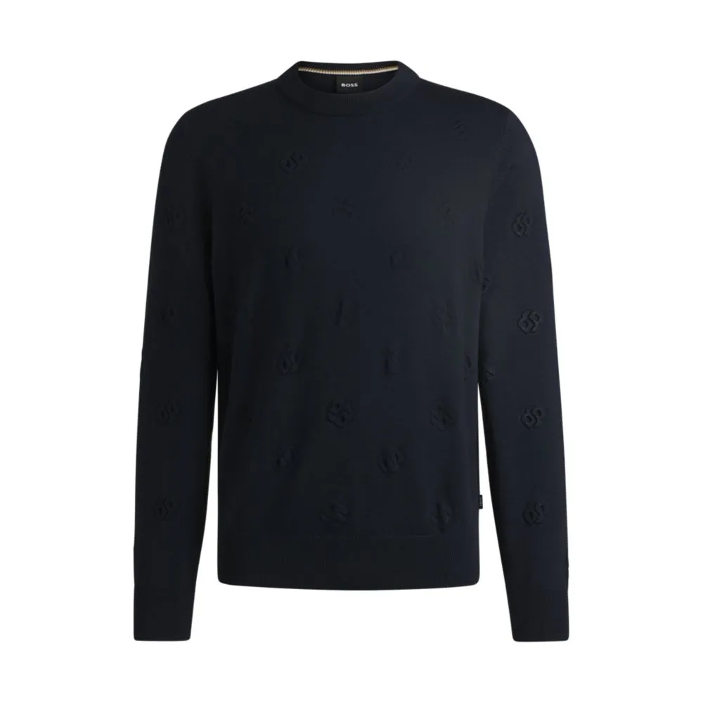 Wool sweater with Double B monograms