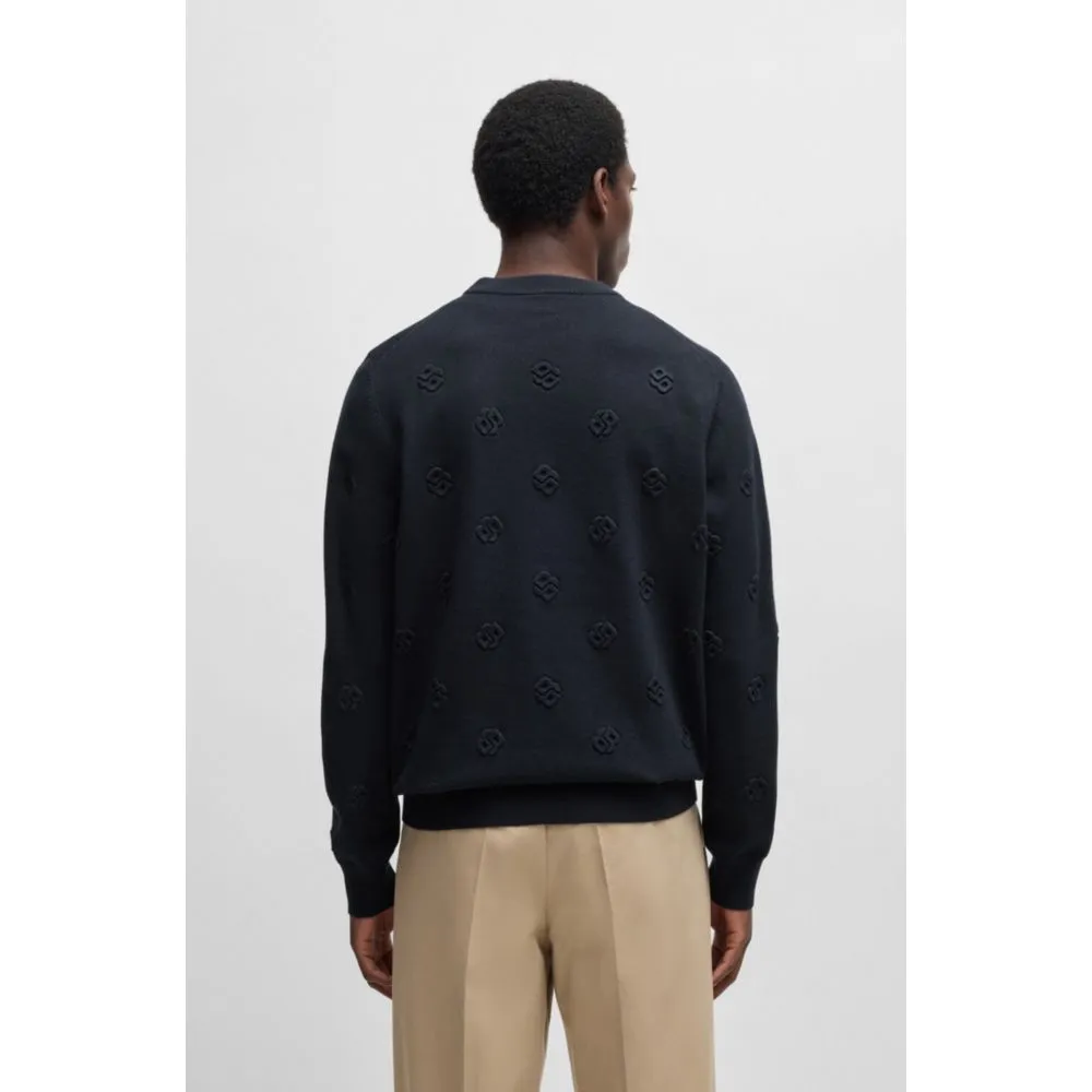 Wool sweater with Double B monograms