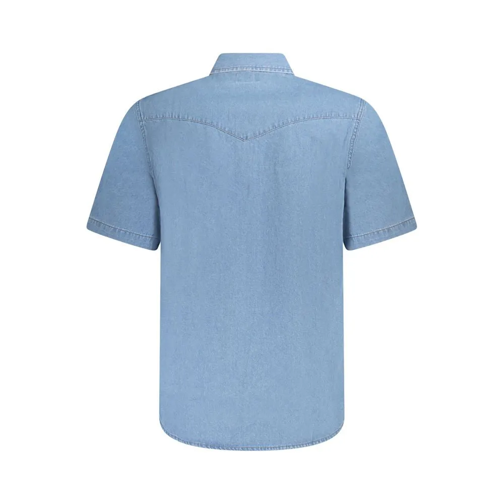 Wrangler blue Cotton Men's Shirt
