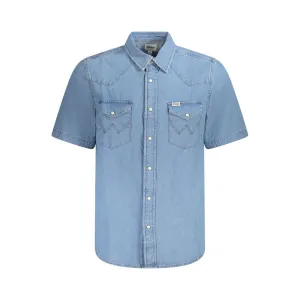 Wrangler blue Cotton Men's Shirt